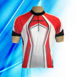 100% Polyester Man's Short Sleeve Cycling Jersey