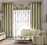 100%Polyester Jacquard Stripe Grommet Panel /Curtain