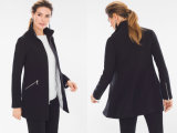 Lady Long Jacket Black Label Zippered Jacket