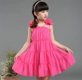 Tulip Hem Dress/Sweet Strapless Tank Dress for Girls