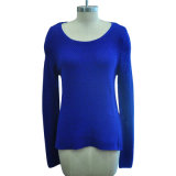 Wholesale Pure Color Round Neck Pullover Women Knitwear