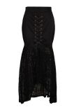 Wholesale Clothing Women's Black Sexy Lace Hippie Boho Steampunk Skirts