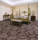 N375-Rolled 1/8 Nylon-PA6 Cut &. Loop Woven Full-Width Repeat Office/Hotel/House Carpet