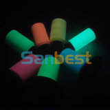 100% Polyester Glow-in-Dark Embroidery Thread for Clothing 150d/2