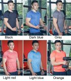 Quick-Drying Heather Yarn Mens Fitness T-Shirt