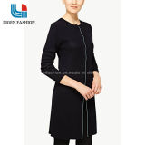 Women Long Knitted Cardigan Garment with Long Sleeve