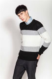 Winter Crew Neck Structured Knit Men Sweater