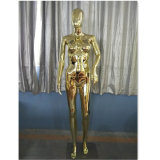 Golden Color Female Big Boub Female Plastic Model Chrome Foam