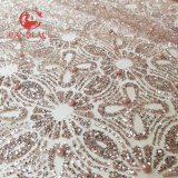 Lovely Glitter Net Lace Fabric for Lady Dress
