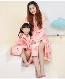Parent-Child Flannel Coral Bathrobe Winter Robes